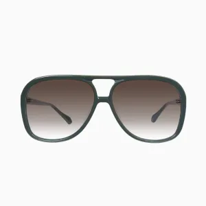 VALLEY - Bang - Army Green w. Gun Metal Trim / Brown Gradient Lens