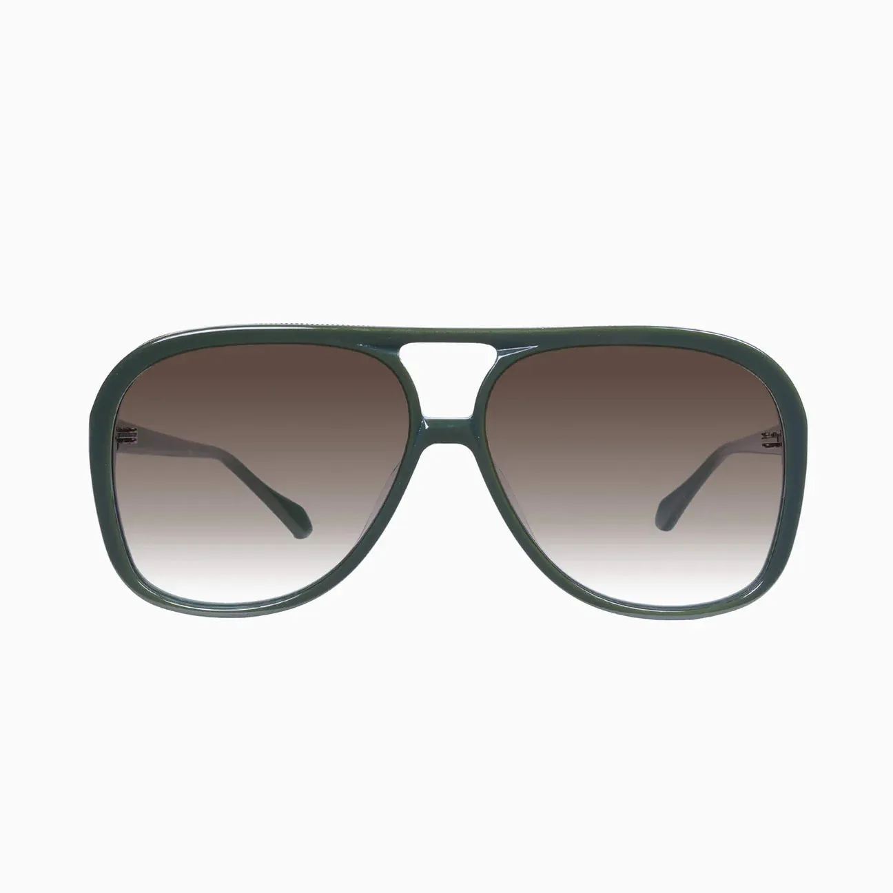 VALLEY - Bang - Army Green w. Gun Metal Trim / Brown Gradient Lens
