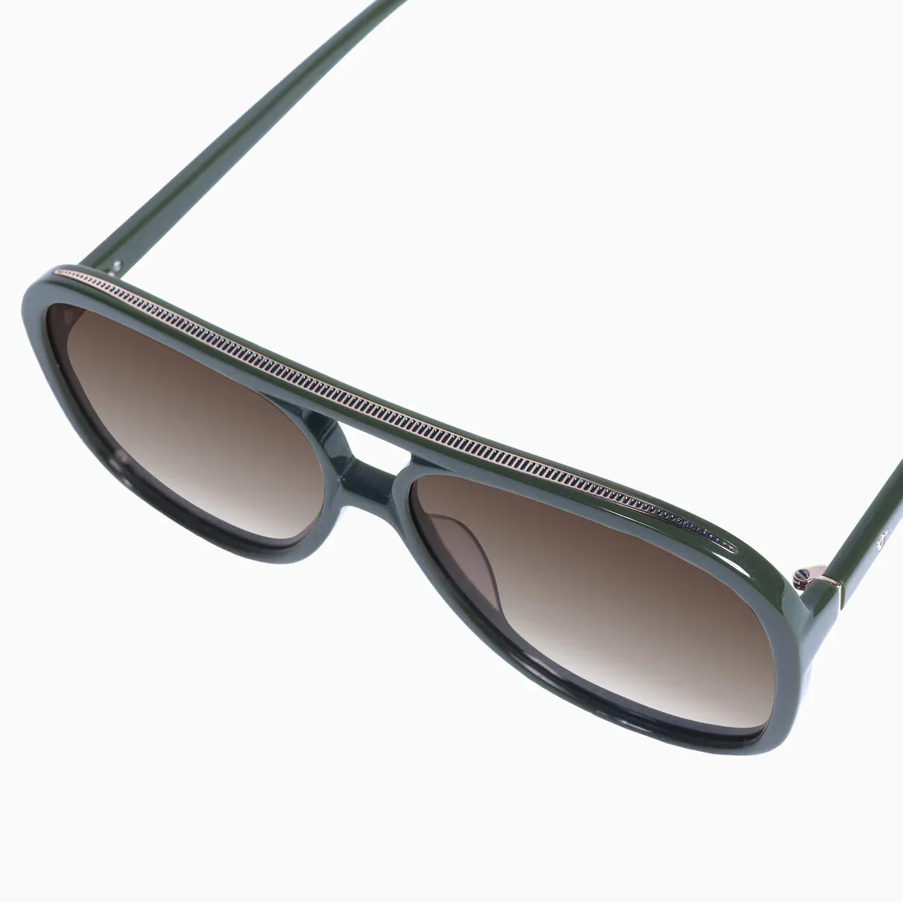 VALLEY - Bang - Army Green w. Gun Metal Trim / Brown Gradient Lens