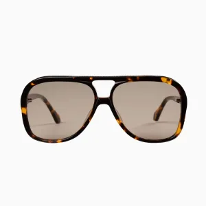 VALLEY - Bang - Dark Tort w. Matte Black Metal Trim / Light Brown Lens