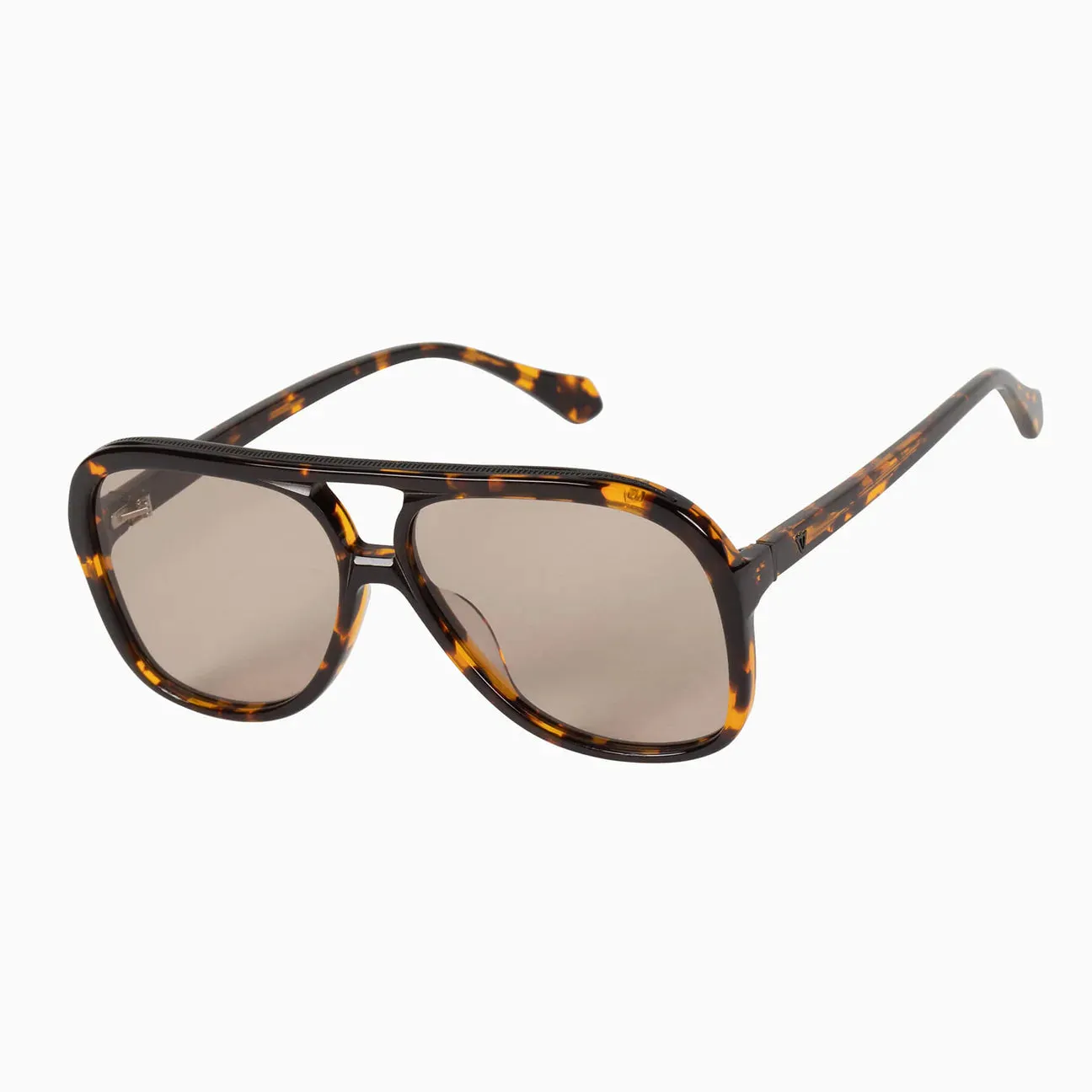 VALLEY - Bang - Dark Tort w. Matte Black Metal Trim / Light Brown Lens