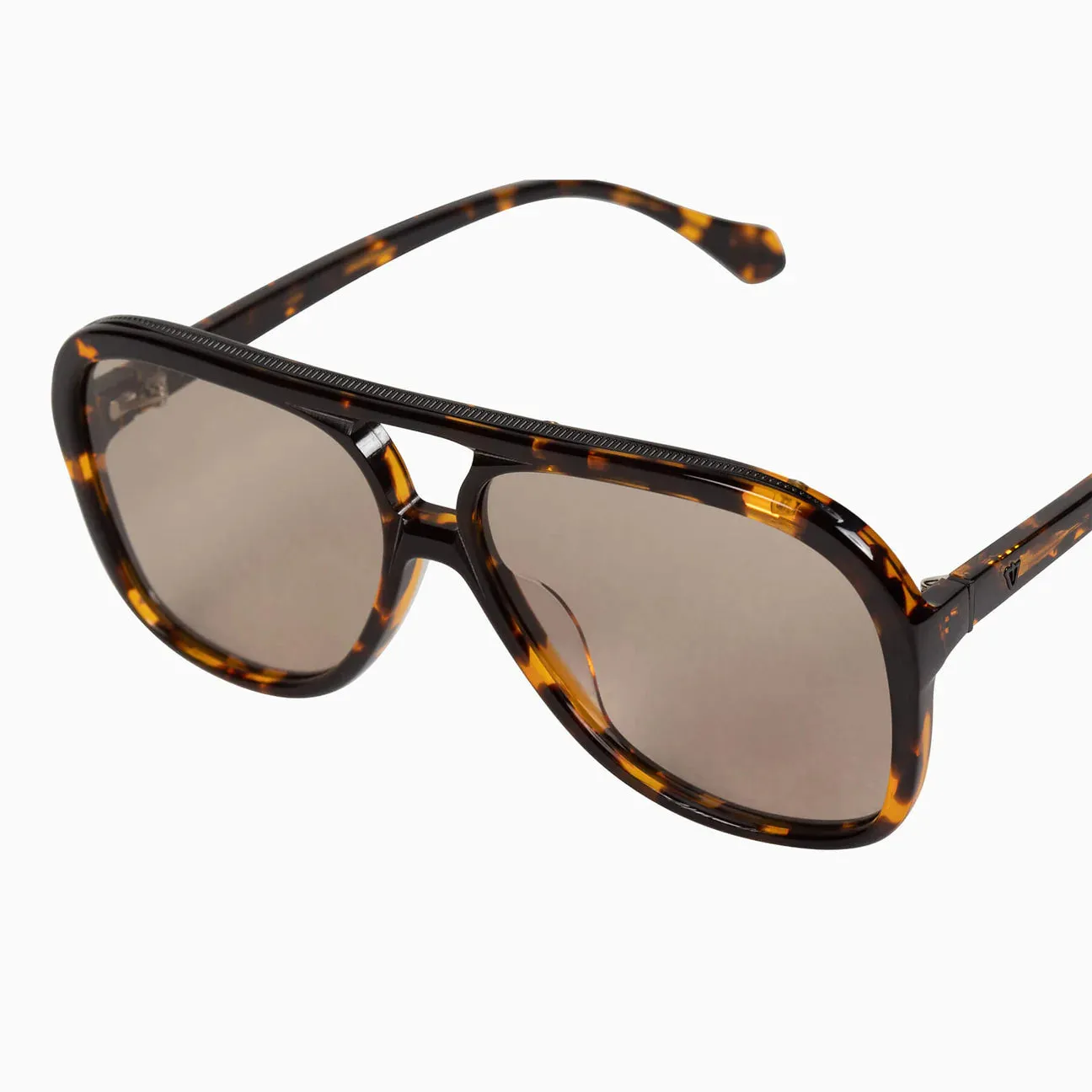 VALLEY - Bang - Dark Tort w. Matte Black Metal Trim / Light Brown Lens