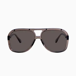 VALLEY - Bang - Transparent Mocha w. Rose Gold Metal Trim / Brown Gradient Lens