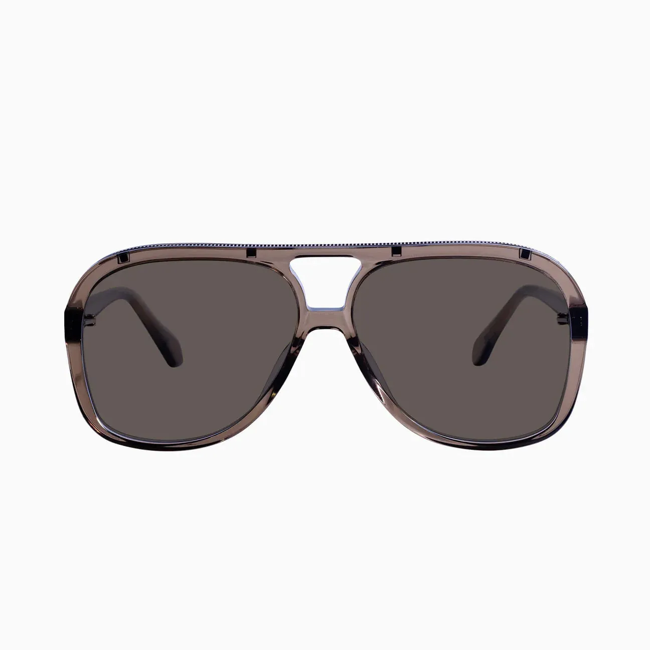 VALLEY - Bang - Transparent Mocha w. Rose Gold Metal Trim / Brown Gradient Lens