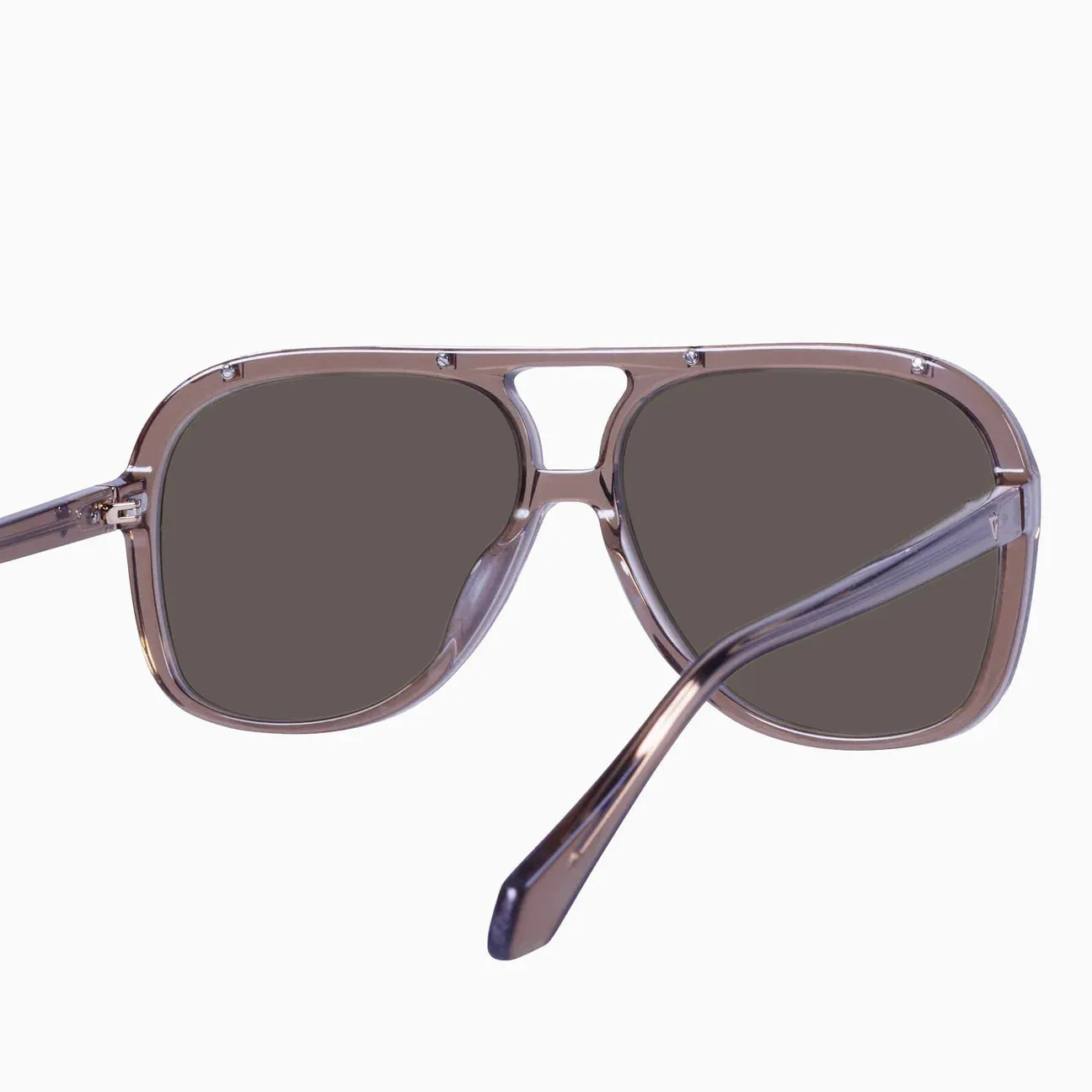 VALLEY - Bang - Transparent Mocha w. Rose Gold Metal Trim / Brown Gradient Lens