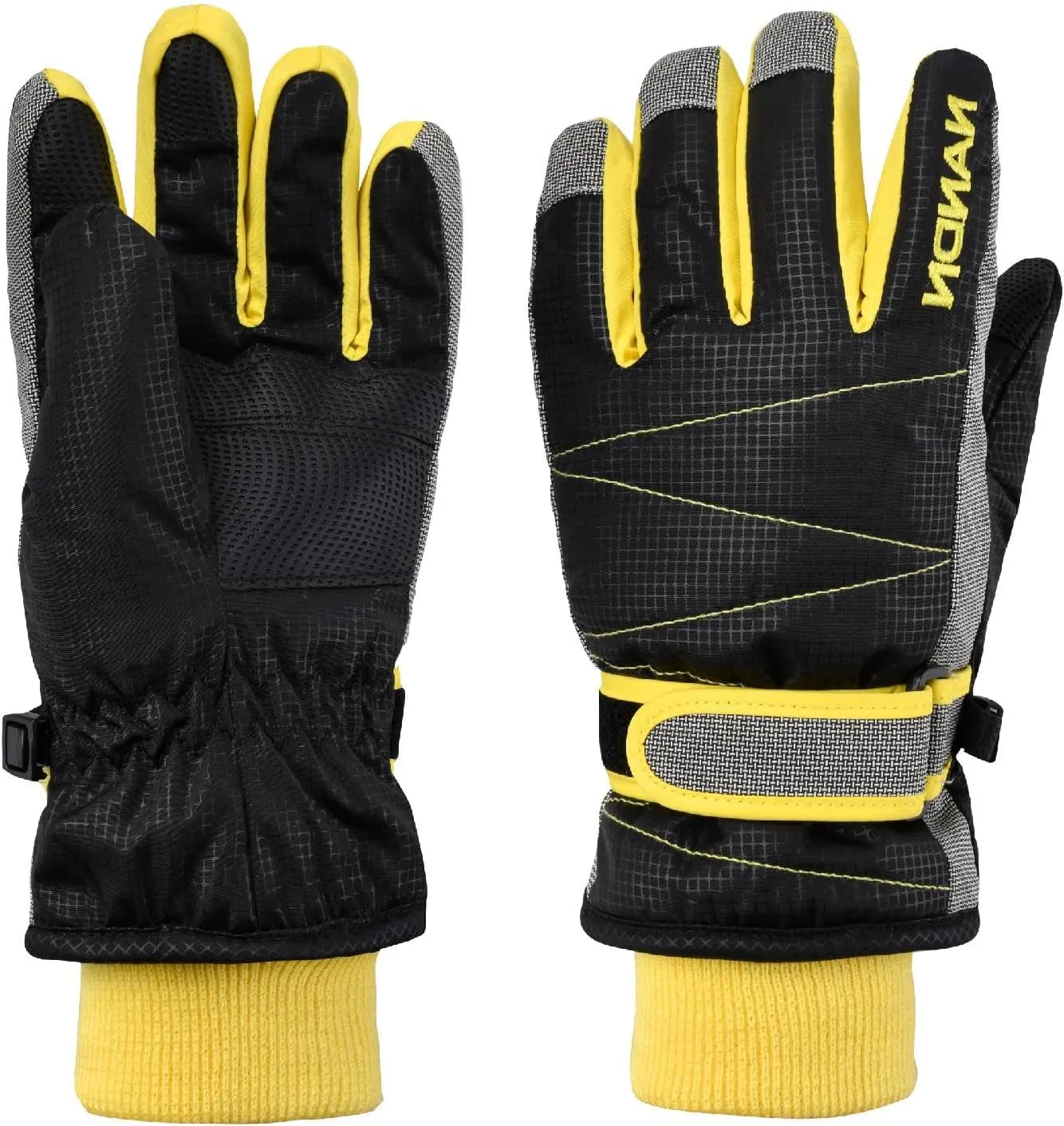 YAPJEB Kids Winter Warm Gloves Ski Gloves Windproof Outdoor Sports Gloves for Boys Girls Skating Snowboarding Hiking